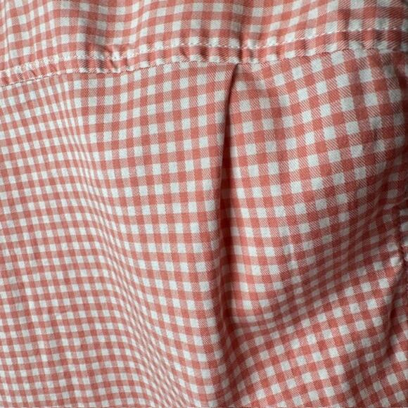 Porter & Ash Mens X-Large Lt Orange Gingham LS Button Up Shirt - Picture 10 of 14
